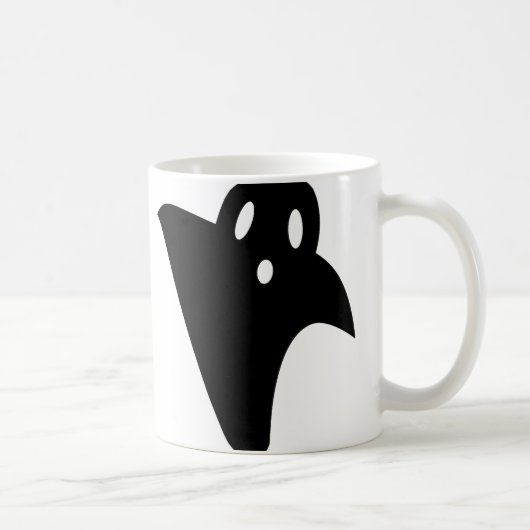 Minimalist cute ghost kaffeetasse (Rechts)