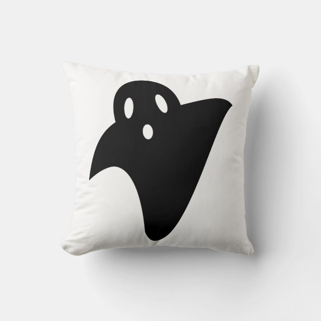 Minimalist cute ghost  kissen (Vorderseite)