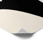 Minimalist cute ghost  poster (Ecke)