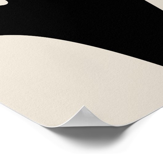 Minimalist cute ghost  poster (Ecke)