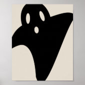 Minimalist cute ghost  poster (Vorne)