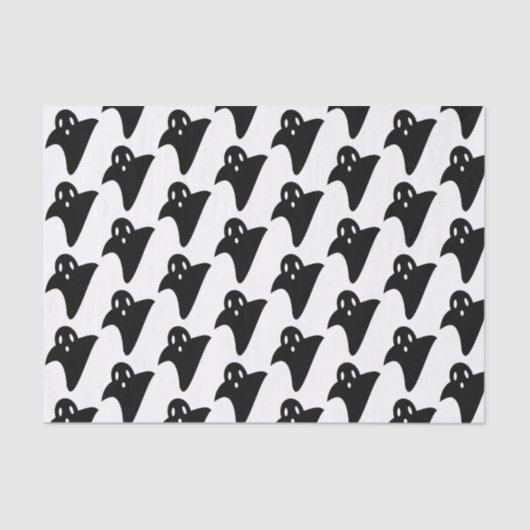 Minimalist cute ghost seidenpapier (Vorderseite)