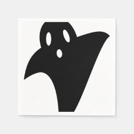 Minimalist cute ghost  serviette