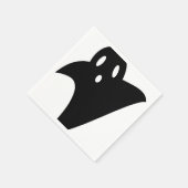 Minimalist cute ghost serviette (Ecke)