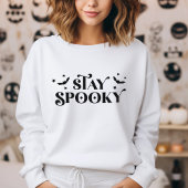 Minimalist Cute Stay Spooky Halloween Sweatshirt