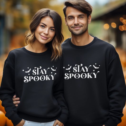 Minimalist Cute Stay Spooky Halloween Sweatshirt