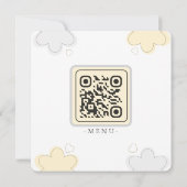 Minimalist Cute vibe Wedding And Modern Aesthetic  Einladung (Rückseite)