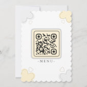 Minimalist Cute Wedding  Warm And Modern Aesthetic Einladung (Rückseite)