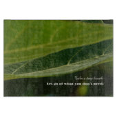 Minimalist Cutting Board – "Take a Deep Breath" Schneidebrett (Vorderseite)