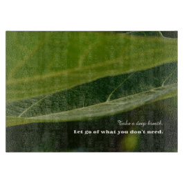 Minimalist Cutting Board – "Take a Deep Breath" Schneidebrett