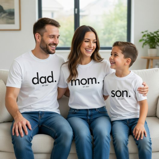 Minimalist Dad T-Shirt | dad. Shirt Modern