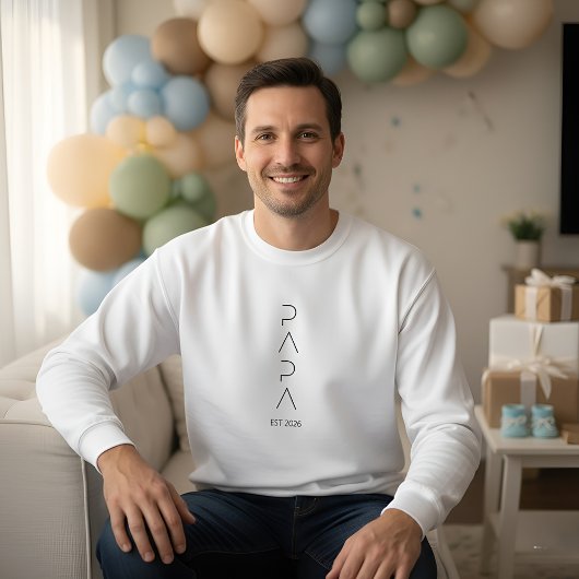 Minimalist Dad to Be Shirt, Simple Fatherhood  Sweatshirt