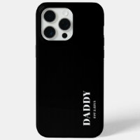 Minimalist Daddy Est Schwarz & Weiß