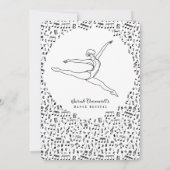 Minimalist Dance Recital  Einladung (Rückseite)