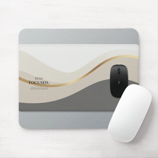 Minimalist Desk Mat Mouse Pad | Modern Office Aest Mousepad (Mit Mouse)