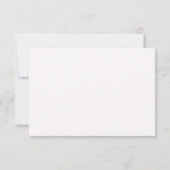 Minimalist Details & QR Code Wedding RSVP Card (Rückseite)