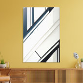 Minimalist Diagonal Geometry Leinwanddruck (Insitu (Wohnzimmer))