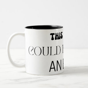 Minimalist Dieser Termin Hätte Eine E-Mail Sein Kö Zweifarbige Tasse