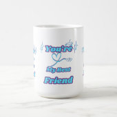 Minimalist "Du bist mein bester Freund" Kaffeetasse (Mittel)
