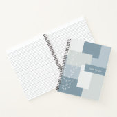 Minimalist Dusty Blue Botanical Journal Notebook Notizblock (Innenseite)