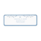 Minimalist Dusty Blue Chinoiserie Floral Wedding (Vorne)