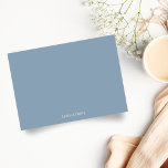 Minimalist Dusty Blue Elegant Wedding Custom Dankeskarte<br><div class="desc">Minimalist Dusty Blue Elegant Wedding Custom Thank You Card</div>
