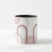 Minimalist Dusty Pink Abstract Arch Mug Tasse (Zentrum)
