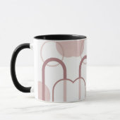 Minimalist Dusty Pink Abstract Arch Mug Tasse (Links)