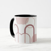 Minimalist Dusty Pink Abstract Arch Mug Tasse (Vorderseite Links)