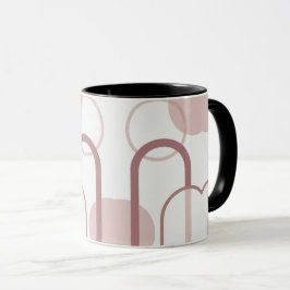 Minimalist Dusty Pink Abstract Arch Mug Tasse