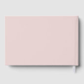 Minimalist Dusty Pink Wedding Program Gästebuch (Rückseite)