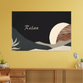 Minimalist Earth Tones Abstract Boho  Leinwanddruck (Insitu (Wohnzimmer))