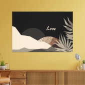 Minimalist Earth Tones Boho Abstract  Leinwanddruck (Insitu (Wohnzimmer))