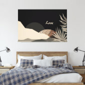Minimalist Earth Tones Boho Abstract  Leinwanddruck (Insitu (Schlafzimmer))
