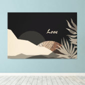 Minimalist Earth Tones Boho Abstract  Leinwanddruck (Insitu (Holzboden))