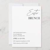 Minimalist Easter Brunch Einladung (Vorderseite)