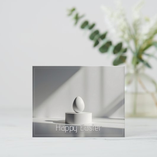 Minimalist Easter Egg on Modern Pedestal (Stehend Vorderseite)