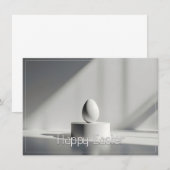 Minimalist Easter Egg on Modern Pedestal (Vorne/Hinten)