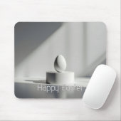 Minimalist Easter Egg on Modern Pedestal Mousepad (Mit Mouse)