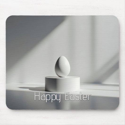 Minimalist Easter Egg on Modern Pedestal Mousepad (Vorne)
