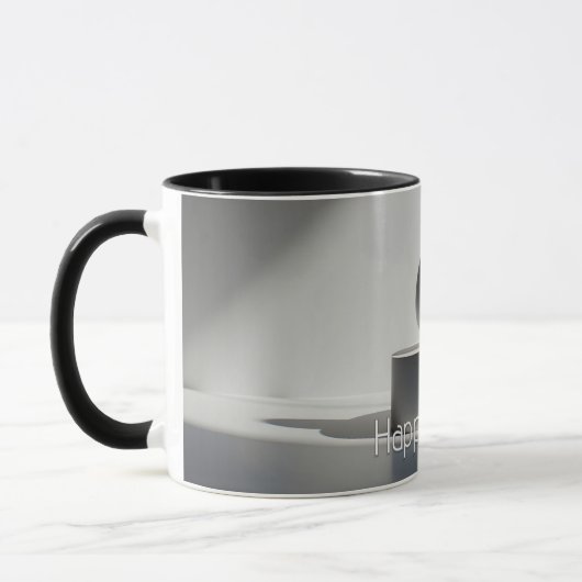 Minimalist Easter Egg on Modern Pedestal Tasse (Links)