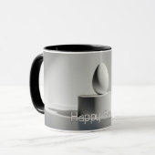 Minimalist Easter Egg on Modern Pedestal Tasse (Vorderseite Links)