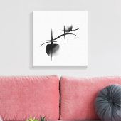 Minimalist Echoes | Premium Wrapped Canvas Leinwanddruck (Insitu (Wohnzimmer))