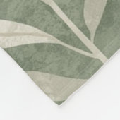 Minimalist Eco Art Fleece Blanket Nature Tones (Ecke)