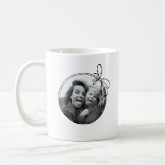 Minimalist Editable Color Bow Photo Mother's Day Kaffeetasse
