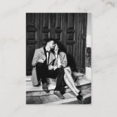 Minimalist Editorial Photo QR Code Wedding RSVP Begleitkarte (Rückseite)