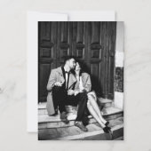 Minimalist Editorial Photo Spanish Wedding Einladung (Rückseite)