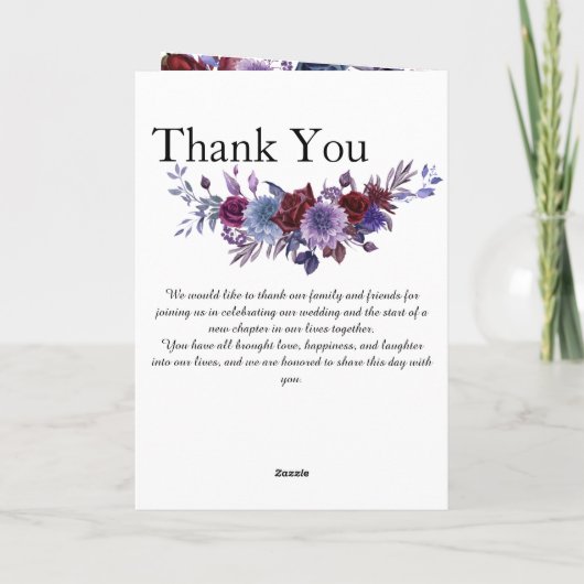 Minimalist Editorial Wedding Program Folded Card Programm (Rückseite)