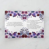 Minimalist Editorial Wedding Program Folded Card Programm (Innenseite)