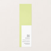 Minimalist einfaches cremefarbenes Modernes Design Visitenkarten (Außenseite Aufgefaltet)